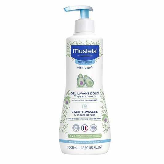 Gel e Champô Infantil para Pele Atópica Mustela Niño 500 ml-0