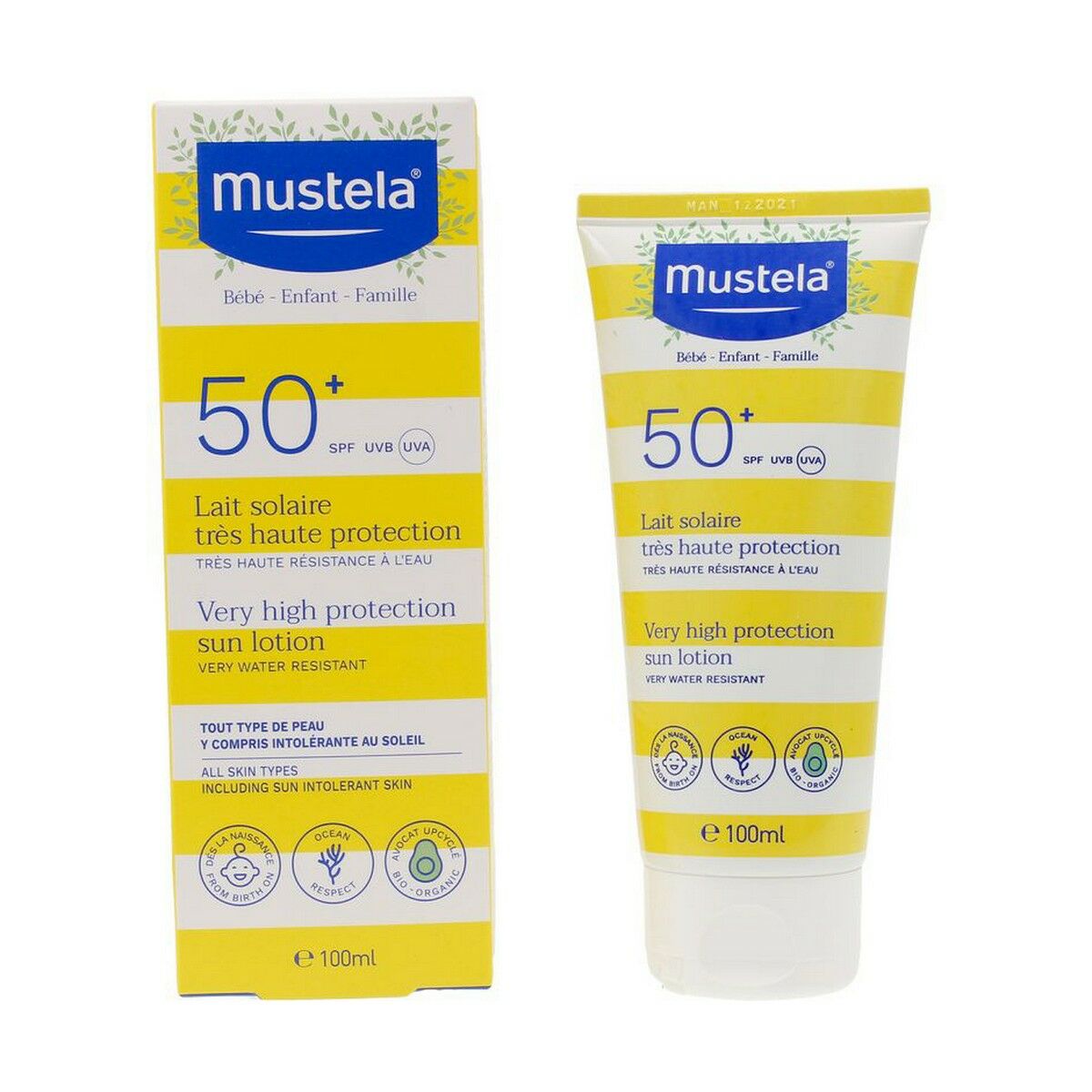 Leite Solar Infantil Mustela Niño Sol Spf 100 ml-0