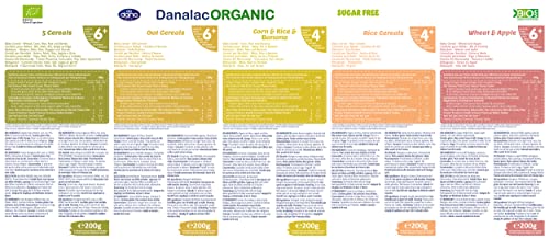 DANALAC Organic Baby Cereal Selection Combo Pack 200 Gram Porridge Sugar Free-5