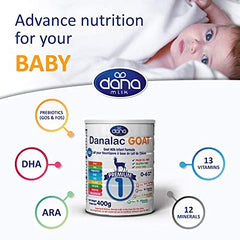 DANALAC Advance Goat Milk Infant Formula 400 gr Stage 1 Baby Milk Powder for Infants and Toddlers Age 0-6 Months-4