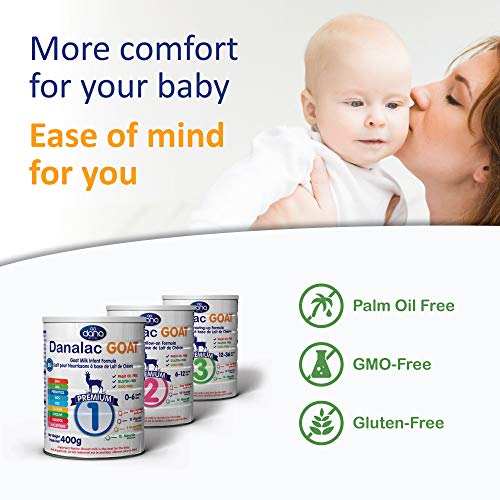 DANALAC Advanced Goat Milk Follow-On Formula Stage 2 Baby Milk Powder for Infants and Toddlers Age 6-12 Months-24