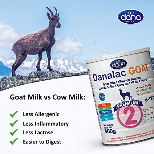 DANALAC Advanced Goat Milk Follow-On Formula Stage 2 Baby Milk Powder for Infants and Toddlers Age 6-12 Months-16