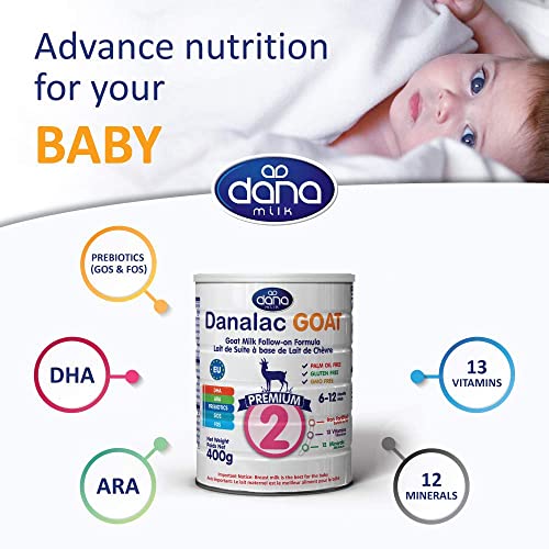 DANALAC Advanced Goat Milk Follow-On Formula Stage 2 Baby Milk Powder for Infants and Toddlers Age 6-12 Months-15