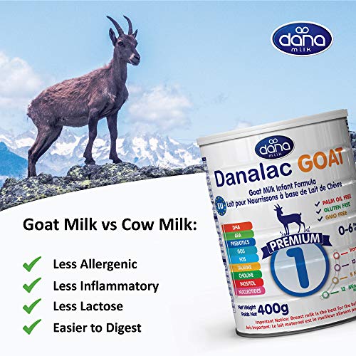 DANALAC Advance Goat Milk Infant Formula 400 gr Stage 1 Baby Milk Powder for Infants and Toddlers Age 0-6 Months-17