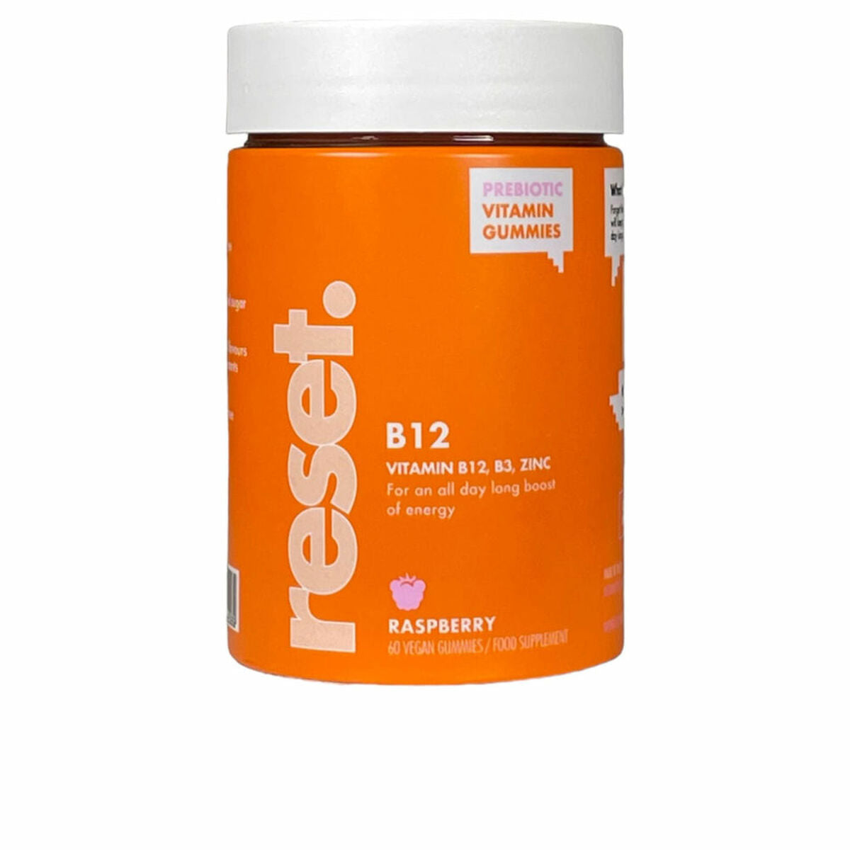 Complemento Alimentar Reset Gomas Multivitaminas Framboesa 60 Unidades-0