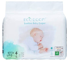 ECOBOOM Bamboe Eco Wegwerp luier 70 STUKS - Maat 4 (Large 9-14kg)-0