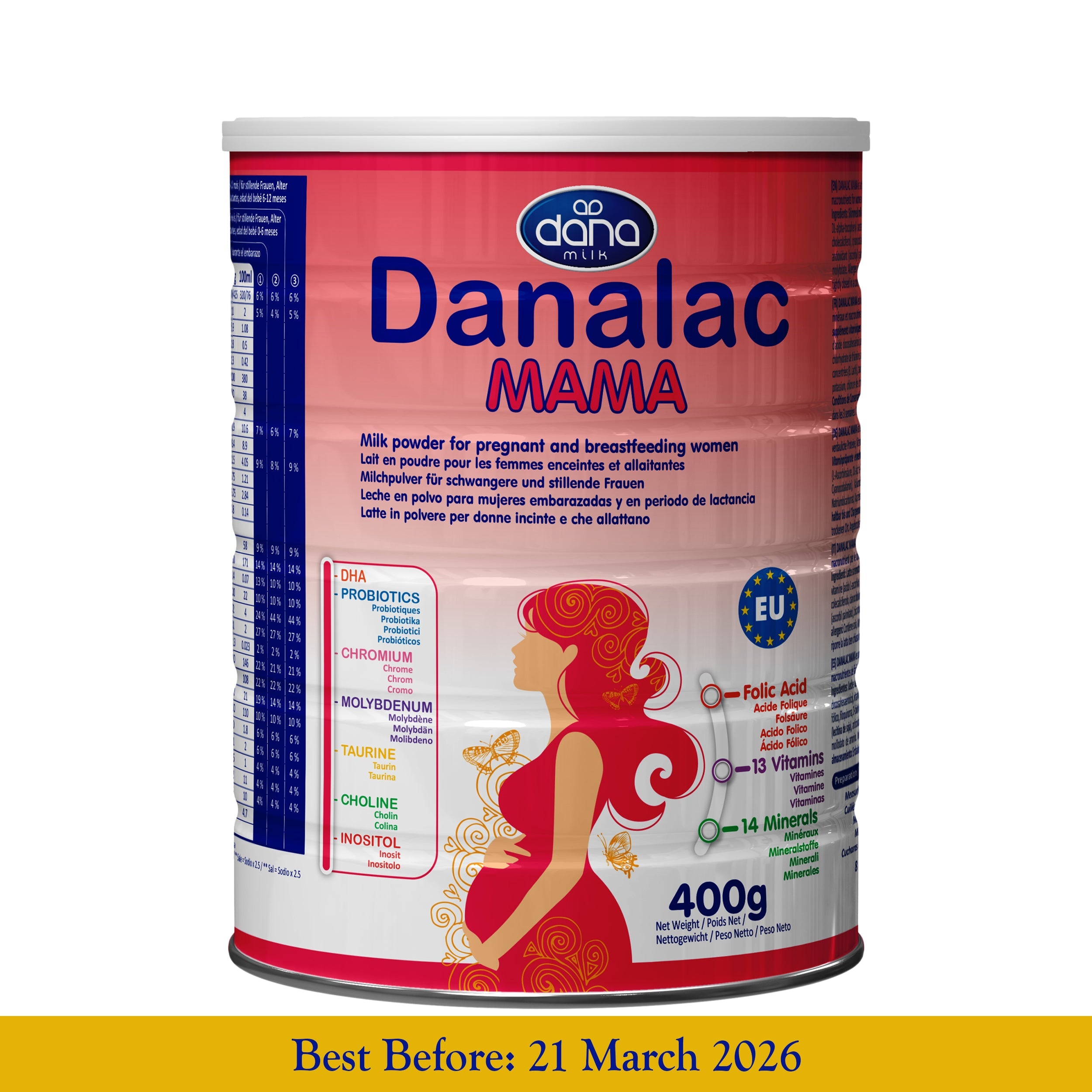 4-Pack Bundle - Danalac MAMA 400g Nutritional Pregnancy Milk - Pregnant and Breastfeeding Mothers-0