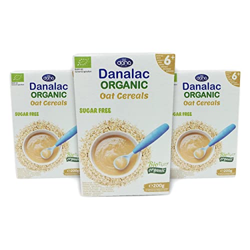 DANALAC Organic Oat Baby Cereal 200 Gram Porridge Sugar Free 6 Months Plus-8