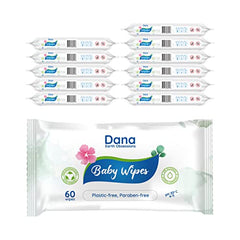 Dana Baby Wet Wipes Multipack - 12 x 60 Wipes-1