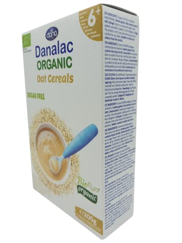 DANALAC Organic Oat Baby Cereal 200 Gram Porridge Sugar Free 6 Months Plus-5