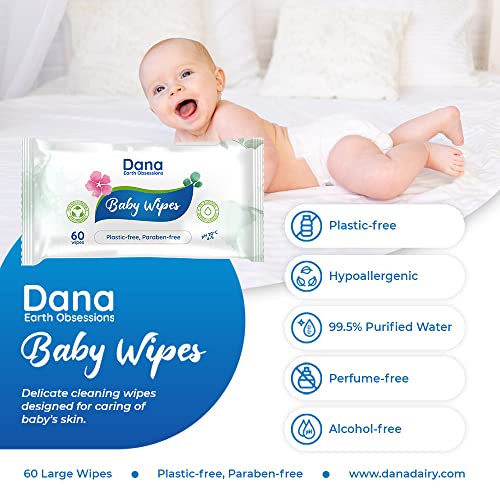 Dana Baby Wet Wipes Multipack - 12 x 60 Wipes-3