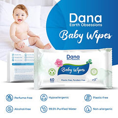 Dana Baby Wet Wipes Multipack - 12 x 60 Wipes-4