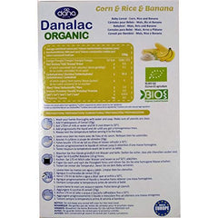 DANALAC Organic Baby Cereal (Corn, Rice, Banana) 200 Gram Porridge Sugar Free 4 Months Plus-10