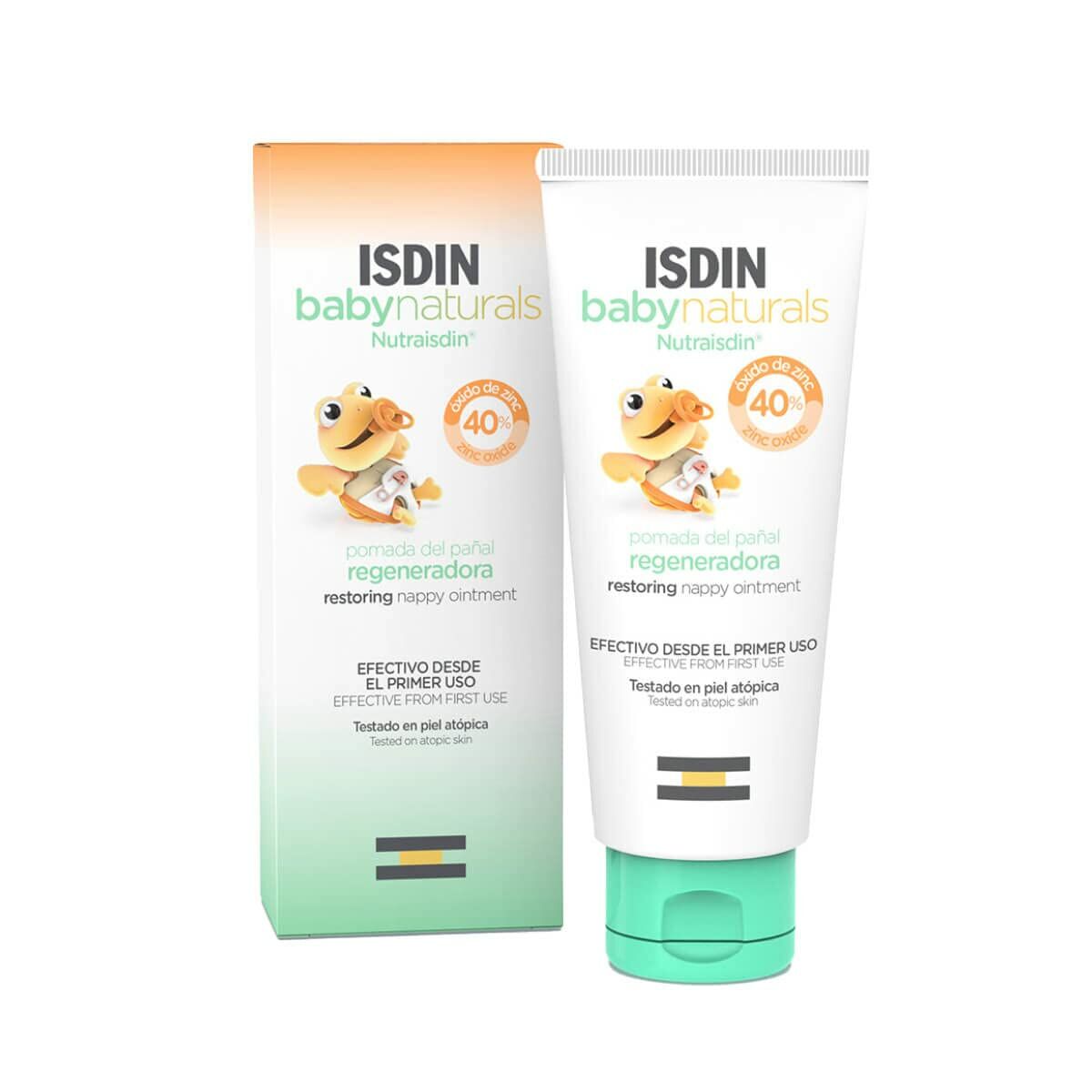 Creme Protetor para a zona da Fralda Isdin Baby Naturals  Pomada Óxido de zinco 50 ml-0