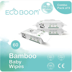 ECOBOOM Bamboo Eco Billendoekjes 9 Pakken (540st.)-4