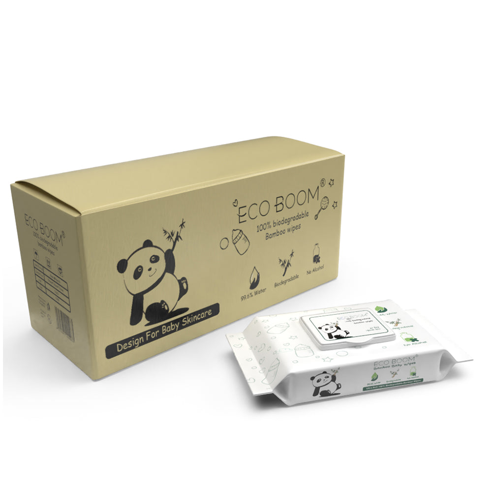 ECOBOOM Bamboo Eco Billendoekjes 9 Pakken (540st.)-0